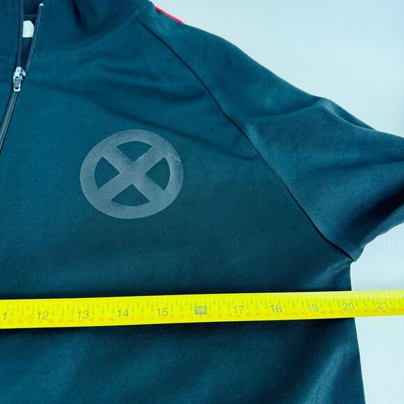 Marvel X-Men Zip Up Track Jacket Mens Superhero Graphic Black Y2K Size L - Picture 10 of 12